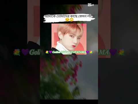 আমাকে তোমাদের কাছে কেমন লাগে বলো জানপাখিরা🤧😒#shorts #GoldenMaknaeTATATAMA #bts #jk #viralshorts