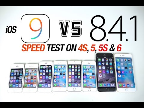 iOS 9 VS iOS 8.4.1 Speed Test on iPhone 6, 5S, 5 & 4S - Is iOS 9 Faster? - UCj34AOIMl_k1fF7hcBkD_dw