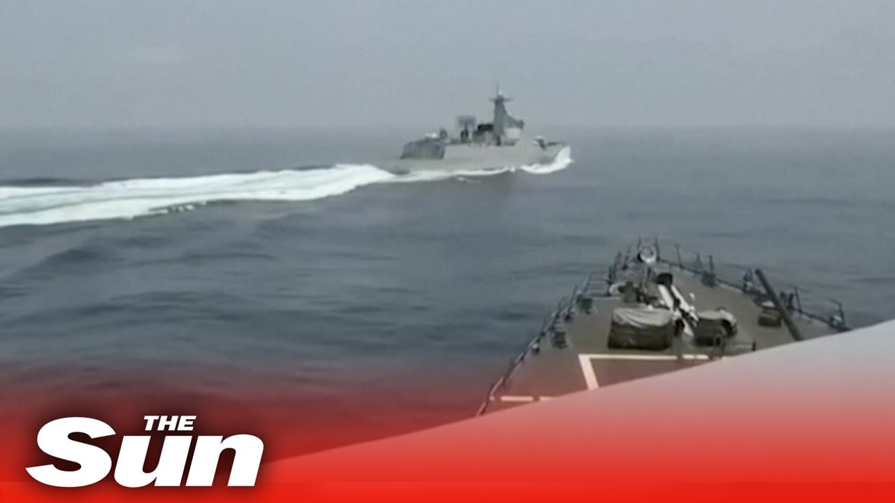 Chinese warship ‘cuts off U.S. destroyer in dangerous manoeuvres’ near Taiwan