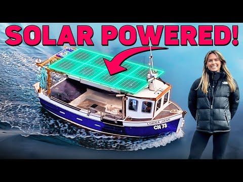 Onboard the UK's FIRST, Fully Electric Solar Powered Fishing Boat!