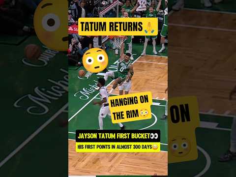 Tatums 1ST BUCKET was a PUTBACK😳