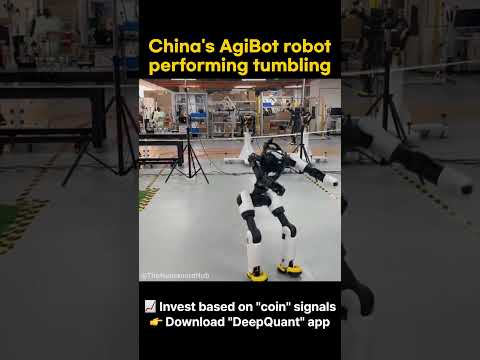 China's AgiBot robot performing tumbling