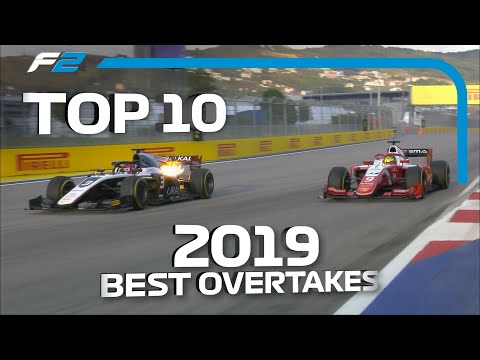 Top 10 Overtakes | 2019 FIA Formula 2 Season