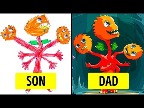 Parents Turned Their Kids' Drawing Into Masterpieces - UC4rlAVgAK0SGk-yTfe48Qpw