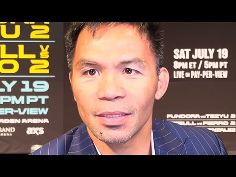 Manny Pacquiao SHUTS DOWN Floyd Mayweather REMATCH rumors; PICKS PRIME Roy Jones Jr OVER Mayweather