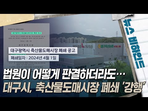 법원이 어떻게 판결하더라도···대구시, 축산물도매시장 폐쇄 '강행' [뉴스비하인드] | 시사톡톡