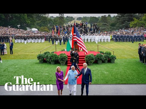 Joe Biden greets Narendra Modi with pomp at the White House
