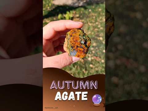 Wonderful autumn agate stone #agate #gemstone #shorts