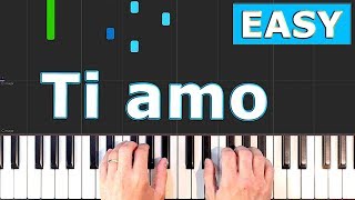 Ti Amo - La Casa De Papel (Money Heist) - EASY Piano Tutorial