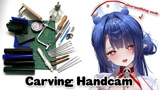 Inhaling Wax & Jewelry Carving | Beginner Silversmith Handcam