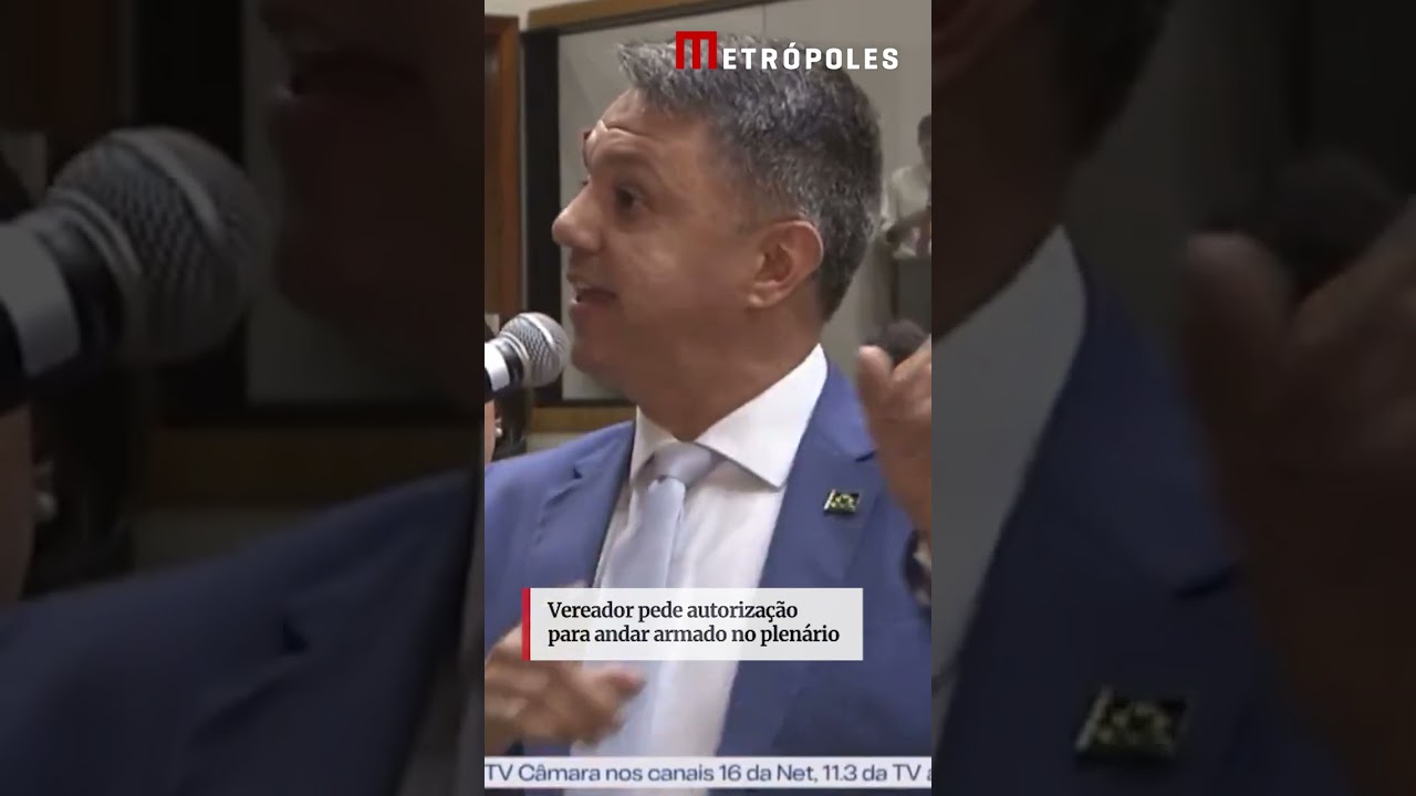 Vereador pede autorização para andar armado no plenário
