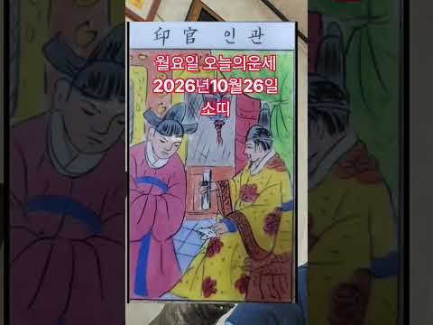 월요일 <strong>소띠</strong> 오늘의운세 2026년10월26일 운세 #오늘의운세 #운세