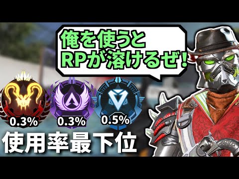 使うだけで迷惑...？？ランクマでの使用率0.3%のオワコンキャラについて | Apex Legends