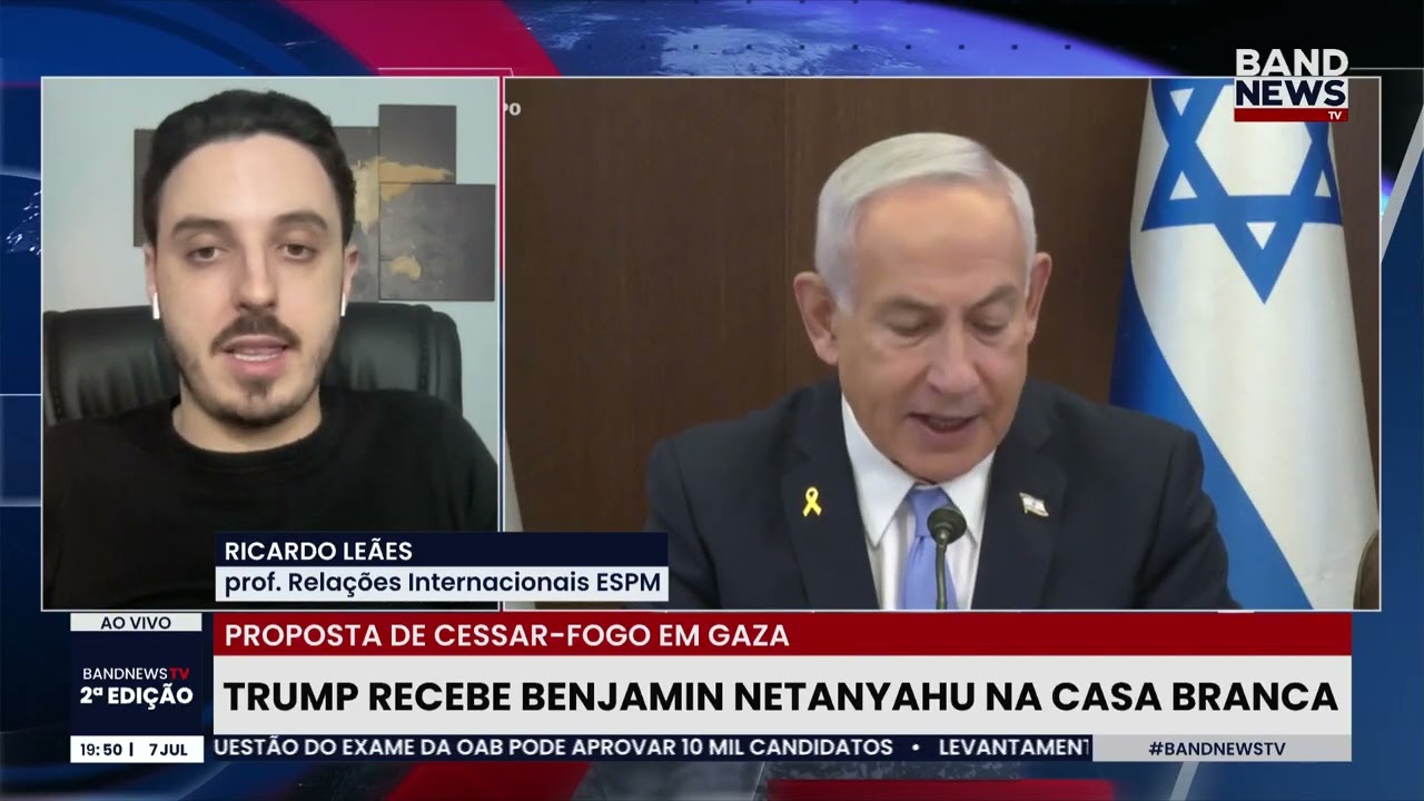 Encontro entre Trump e Netanyahu busca acordo de cessar fogo em Gaza | BandNews TV