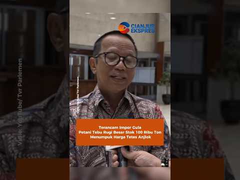 Terancam Impor Gula, Petani Tebu Rugi Besar: Stok 100 Ribu Ton Menumpuk, Harga Tetes Anjlok #short