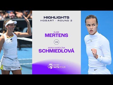 Elise Mertens vs. Anna Karolina Schmiedlova | 2024 Hobart Round 2 | WTA Match Highlights