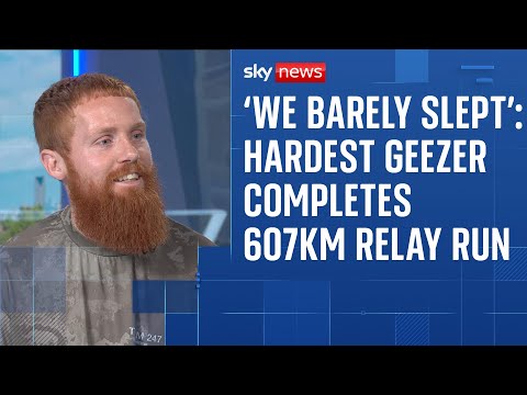 'Hardest Geezer' Russ Cook completes relay run across Iceland