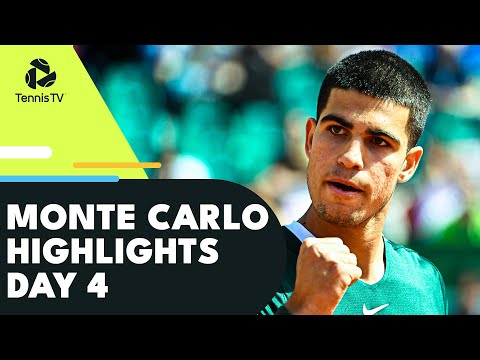 Alcaraz Battles Korda; Zverev, Ruud, Auger-Aliassime in Action | Monte Carlo 2022 Highlights Day 4