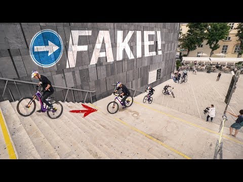 Riding backwards down 2 stair sets: Behind the Scenes of "Urban Freeride Lives in Vienna" - UCHOtaAJCOBDUWIcL4372D9A