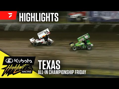 All-In Friday | Kubota High Limit Racing at Texas Motor Speedway 10/17/25 | Highlights - dirt track racing video image