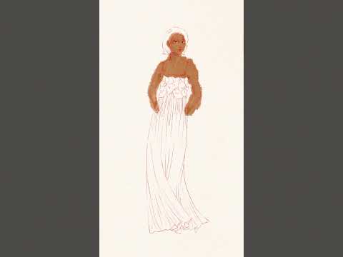 Digital fashion illustration - A dress I want to make #fashiondesign #fashionillustration