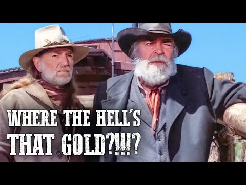 Where the Hell's That Gold?!!!? | Western Movie | Willie Nelson | English