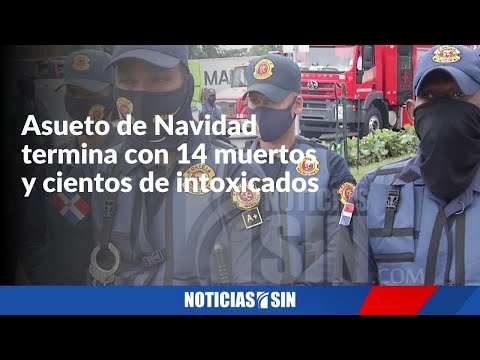 Primera fase de operativo de Navidad termina con 14 muertos