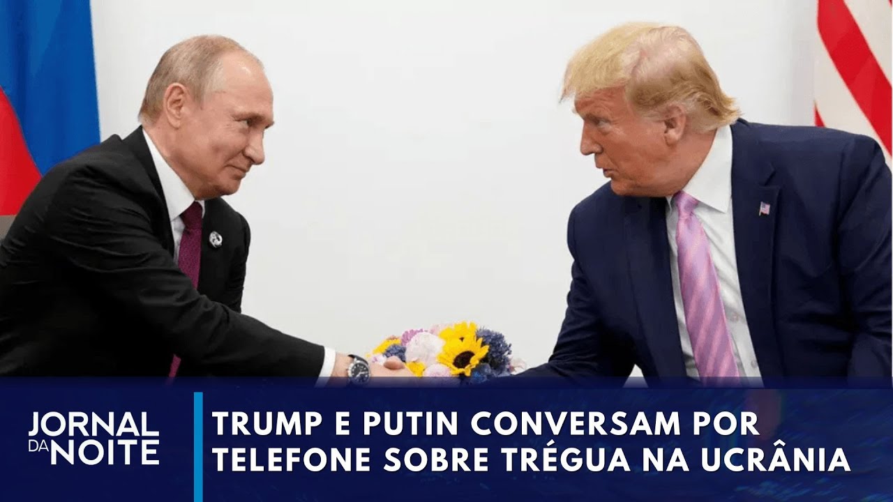Trump e Putin conversam por telefone sobre cessar-fogo na guerra com a Ucrânia