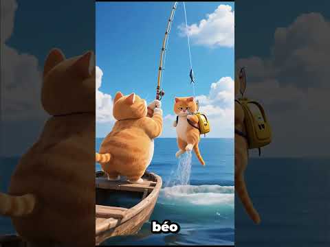 báo con bắt nạt mèo con và cái kết #funny #xuhuongyoutube #cat
