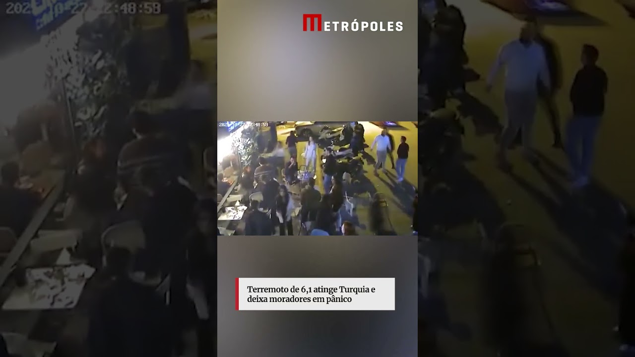 Terremoto de 6,1 atinge Turquia e deixa moradores em pânico.