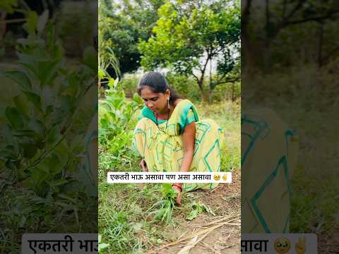 एकतरी भाऊ असावा पण असा असावा 🥹✌️|| #YouTube #short #trending #Marathi #video #viral ￼