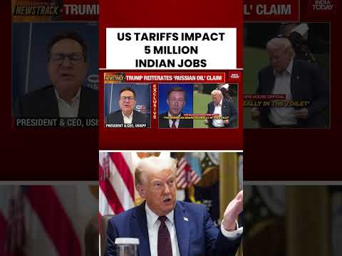 Trump's Punitive Tariffs on India Impacts 5 Million Jobs in India | #shorts #trumptariffs #usnews