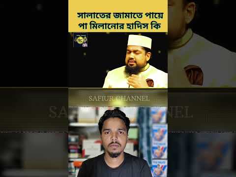সালাতের জামাতে পায়ে পা মিলানোর হাদিস কি| #safiurchannel733 #chatgpt #drzakirnaik #cartoon #ওয়াজ