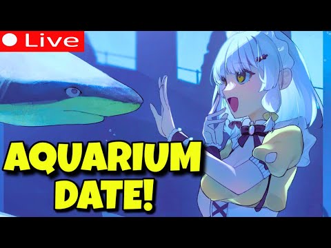 POV Your Girlfriend Drags you to the Aquarium 💗 | SHARK WEEK【 AQUARIUM DATE 】