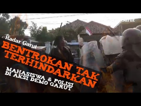 Demo Mahasiswa Garut Ricuh, Polisi Kejar Peserta Anarkis