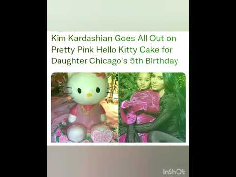 Kim Kardashian Goes All Out on Pretty Pink Hello Kitty Cake for Daughter Chicago's 5th Birthday