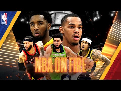 NBA on Fire feat. Gary Trent Jr, Jordan Clarkson, Jazz @ Spurs & Karl-Anthony Towns video clip 