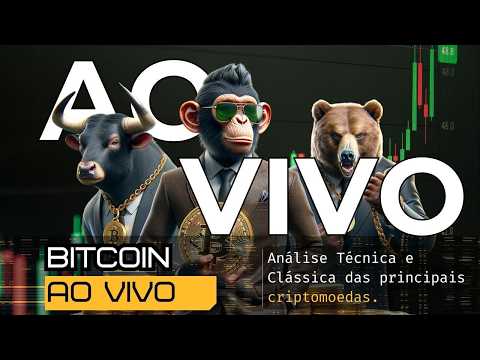 BITCOIN AO VIVO - Análise Técnica e Clássica das principais criptomoedas. #796 #bitcoin #aovivo