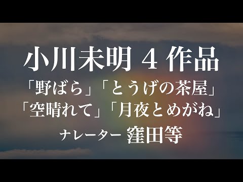 『野ばら』『とうげの茶屋』『空晴れて』『月夜とめがね』作:小川未明 朗読:窪田等 作業用BGMや睡眠導入 おやすみ前 教養にも 本好き 青空文庫