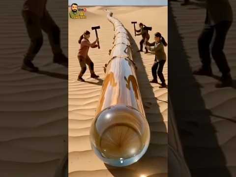 rescue dinosaur from giant glass log #animals #funny #shorts