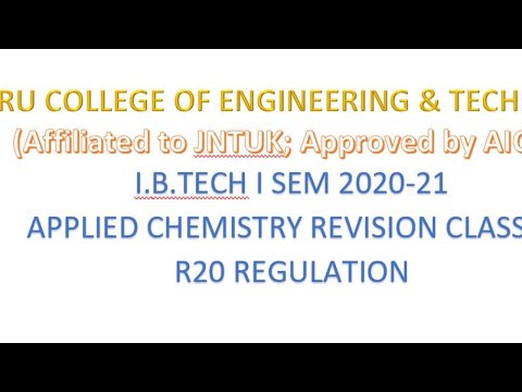 APPLIED CHEMISTRY REVISION CLASSES FOR ECE & AI&DS-02