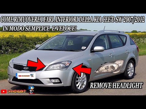Как самостоятельно удалить фары на Kia Cee D: пошаговая инструкция