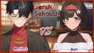 【Senin Sekolah】@Arjuna.Arkana VS @sayaayaaulya   SIAPA YANG LEBIH TAU 