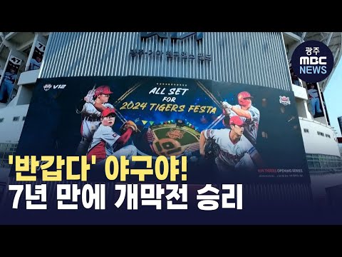 [뉴스데스크]'반갑다' 야구야!