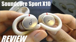 Vido-Test : REVIEW: Anker Soundcore Sport X10 True Wireless Earbuds - IPX7 - Folding Ear Hook Design!