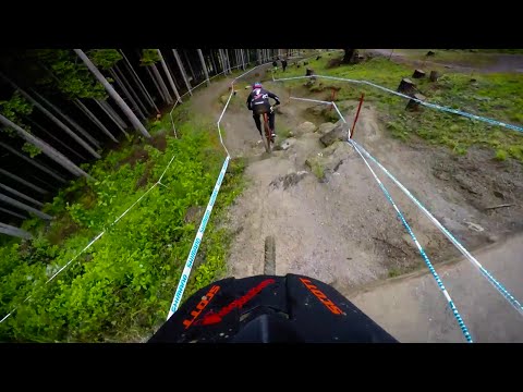 UCI MTB: Claudio Caluori's Leogang Course Preview w. Aaron Gwin - POV Video - UCblfuW_4rakIf2h6aqANefA