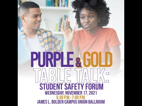 Purple & Gold Table Talk