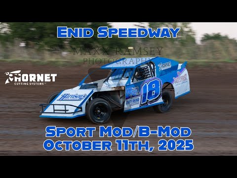 Enid Speedway Sport Mod/B-Mod 10/11/2025 #18 Kyle Wiens GoPro - dirt track racing video image