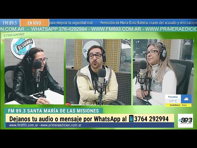 ✅ ¡Sintoniza la FM 89.3 para escuchar a Marcelo Giménez, Lodi Caballero junto a Ángel Miño en EL AIRE DE LAS MISIONES! 🗣️ Con sus voces y estilos únicos, te mantendrán entretenido e informado con noticias, música y entrevistas interesantes.Producción Patricia Flores.Operación Técnica: Nicky ZalazaGR