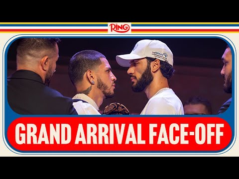 Edgar Berlanga & Hamzah Sheeraz REFUSE TO BACK DOWN | GRAND ARRIVALS FACE-OFF